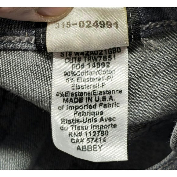 True Religion Abbey Super Skinny in Gray Kewa Cross Tribal Stretch Jeans Size 26 - Picture 8 of 13